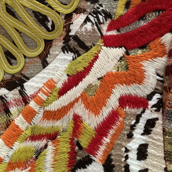 Chico’s Odina Brushed Kat Floral Jacket, Chico’s size 3. - Picture 6 of 7